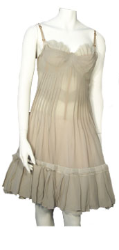 Angelos-Frentzos Dress with bustier and flounce on bottom