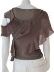Angelos-Frentzos Frilled t-shirt with laces