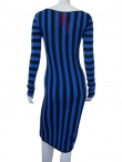 Jennifer Sindon Long striped dress 