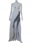 Jennifer Sindon Long dress with ribbon