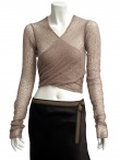 Angelos-Frentzos Open jumper with scarf in Carmen Lace
