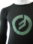 Rick Owens Roundnecked sweater with Scuba
