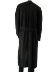 Rick Owens Unpatterned knitted coat with waistband