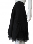 Angelos-Frentzos Skirt with lace flounce on bottom 