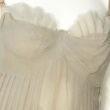 Angelos-Frentzos Dress with bustier and flounce on bottom