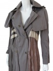 Angelos-Frentzos Trench lungo con plissettatura