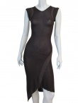 Nicolas & Mark Dress with ribbed inserts