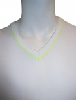 T-skin V-necked pullover