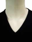 T-skin V-necked Pullover