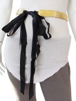 Angelos-Frentzos Metal meshes belt with tissue