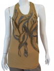 Angelos-Frentzos Undershirt with flame embroidery