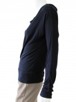 Delphine Wilson Shawl neck T-shirt