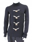 Giulio Bondi Turtleneck Sweater with Toggle Fastening