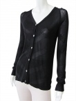 Delphine Wilson Cardigan con bottoni perlacei 