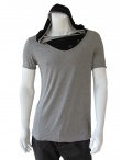 Nicolas & Mark T-shirt S/S eyelets on the neckline