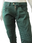 Vic-Torian Jeans verde con intreccio