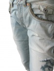Vic-Torian Jeans con cerniere e pelle