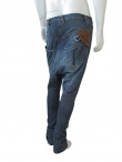 Vic-Torian Washed-out tea blue jeans with low crotch