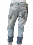 Vic-Torian Frayed Jeans Pedal Pucher