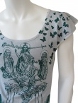 Vic-Torian Asymetric sleeve t-shirt