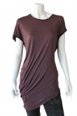 Nicolas & Mark T-Shirt asimmetrica con profilo in seta