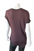 Nicolas & Mark T-Shirt asimmetrica con profilo in seta