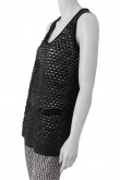 Nicolas & Mark Leather Scaled tank top