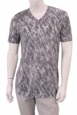 Nicolas & Mark T-shirt m/m scollo V stampa devor