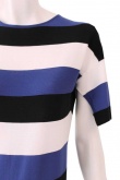 ONE CHOI Three Tone Stripes Dress