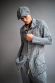 Marc Point Cardigan tessuto