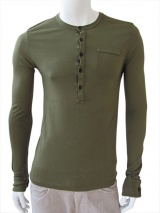 Nicolas & Mark Button Neck T-Shirt