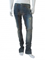 Vic-Torian Jeans with zippers and leather