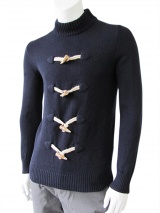 Giulio Bondi Turtleneck sweater with frogs