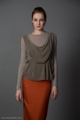 Nicolas & Mark Draped Front T-shirt