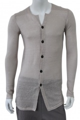 Nicolas & Mark Cardigan con tessuto