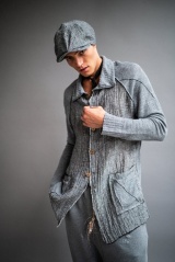 Marc Point Cardigan tessuto