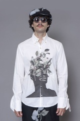 Marc Point Button Down Printed Shirt 
