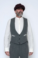 Marc Point Gilet monopetto scavo V