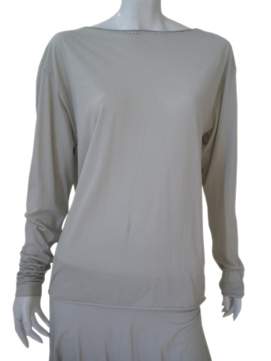 Clare Tough Long sleeve T-Shirt with plunging neckline