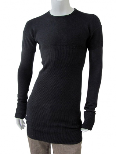 Rick Owens Knitted Pullover with patterned stitches
