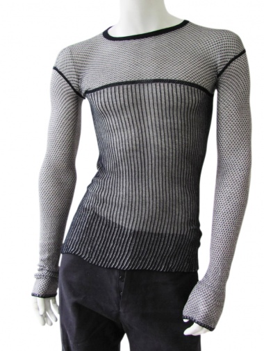 Rick Owens Honeycomb stitched t-shirt