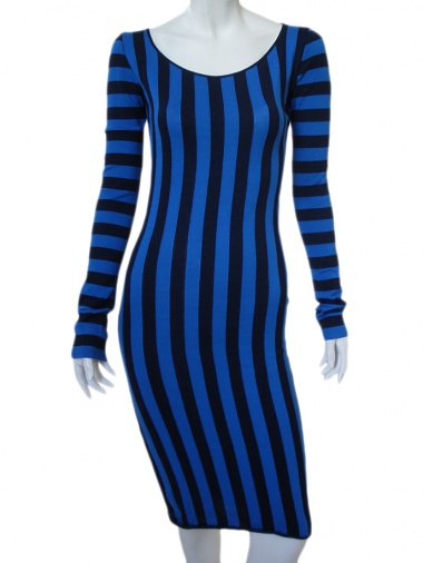 Jennifer Sindon Long striped dress 