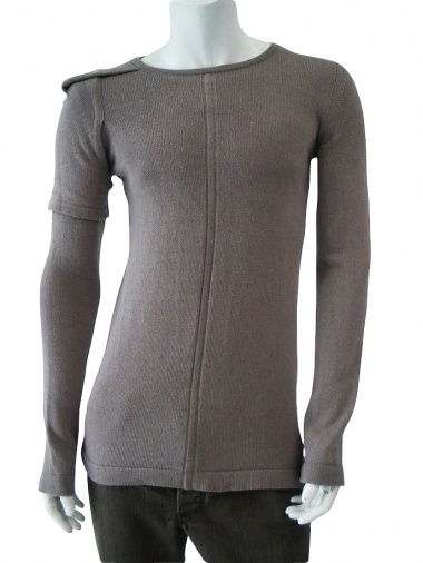 Rick Owens Roundnecked pullover with double sleeve