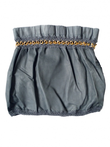Clare Tough Short leather skirt
