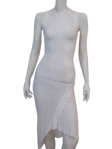 Nicolas & Mark Dress with ribbed inserts