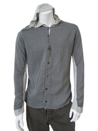 Longsleeved Striped Shirt - Shirt with Hood Nicolas & Mark | DressSpace