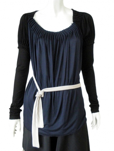 Angelos-Frentzos Pleated longsleeves t-shirt