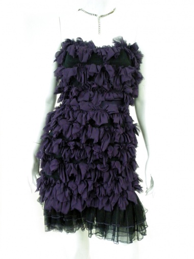 Angelos-Frentzos Degrade embroidered dress