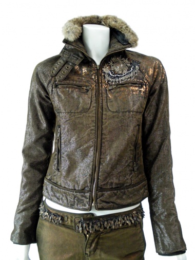 Norio Nakanishi Jacket with fur and embroidery