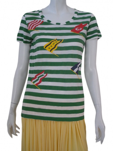 Once More T-Shirt con stampa bandiere